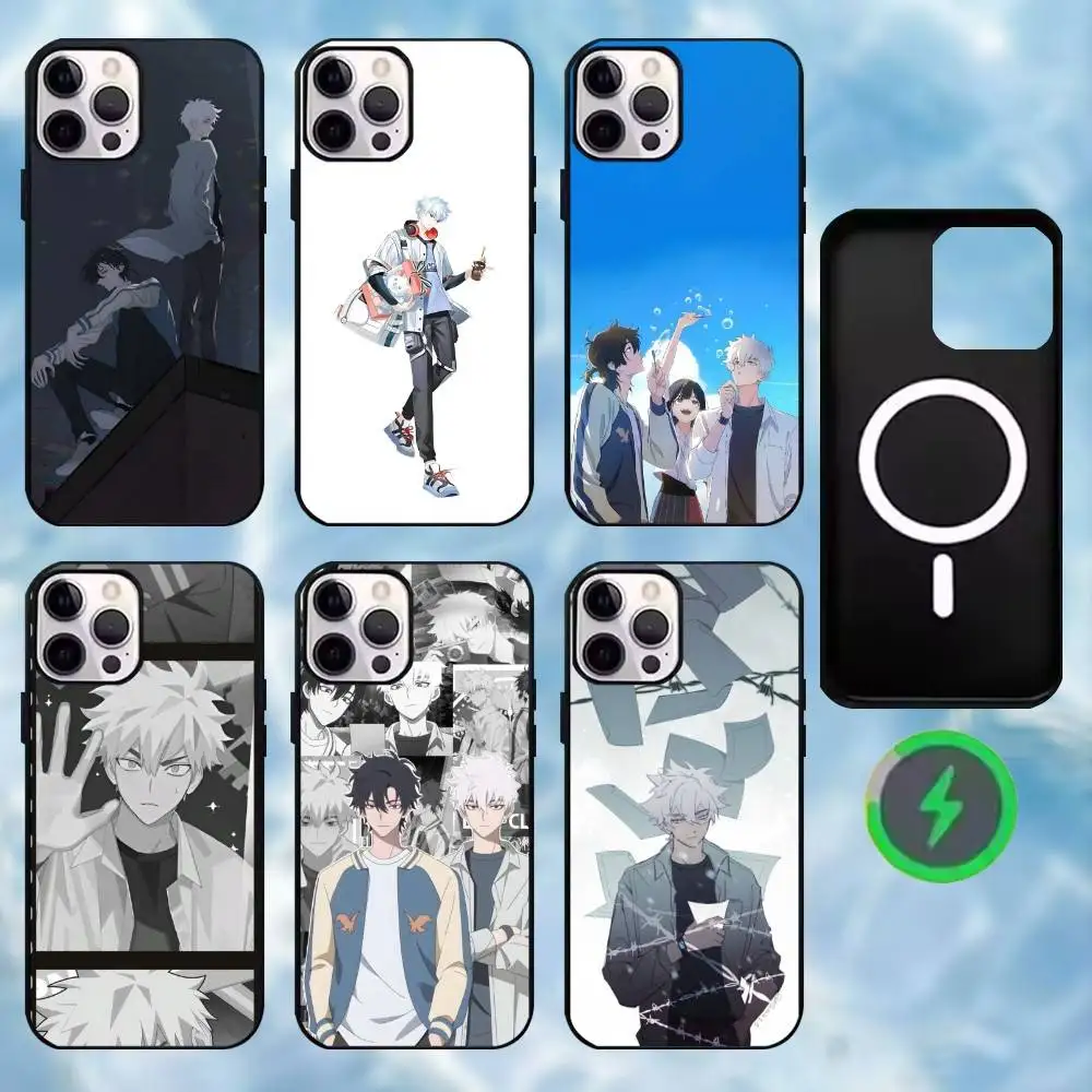 

Lu G-Guang L-Link C-Click Phone Case For iPhone17,16,15,14,13,12,11 Plus,For Magnetic Wireless Charge Cover