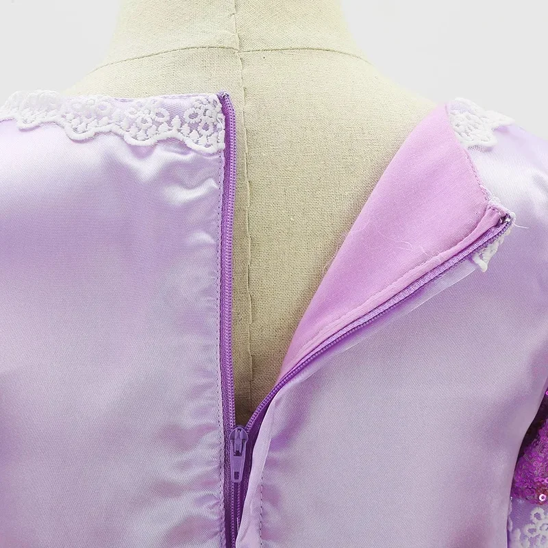 ❤️ COS ❤️ Disfraz de Rapunzel de Disney para Niñas, Disfraz de Princesa Tangled para Cosplay, Halloween, Navidad, Carnaval, Fiesta de Cumpleaños ❤️