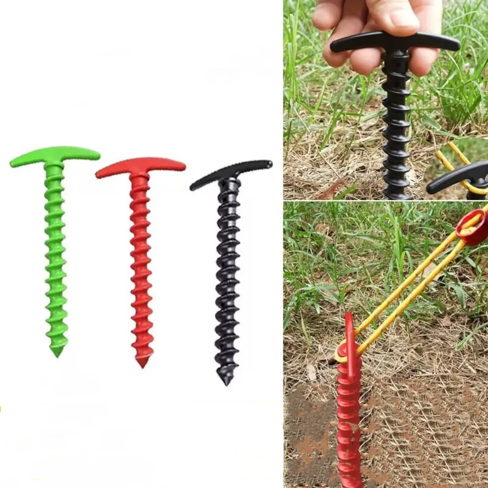 Piquets de tente de Camping en plein air, clous au sol, piquets d'ancrage à vis, piquets de tente de randonnée, broches, accessoires de tente, 10 pièces/paquet