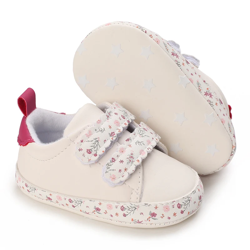 Zapatos Deportivos blancos de moda para bebés, zapatillas de deporte para niños, zapatos planos suaves para bebés, primeros pasos para niños, zapatos casuales para niños