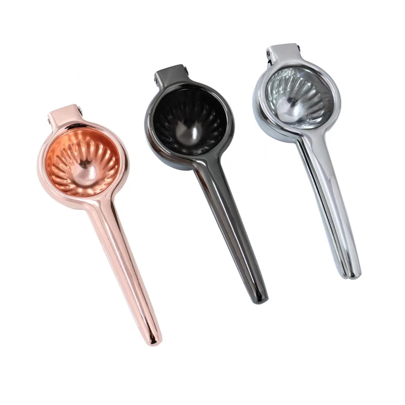 

Manual Lemon Squeezer Aluminum Alloy Hand Pressed Orange Fruit Juicer Portable Kitchen Tools Mini Blender Gold/Copper/Black