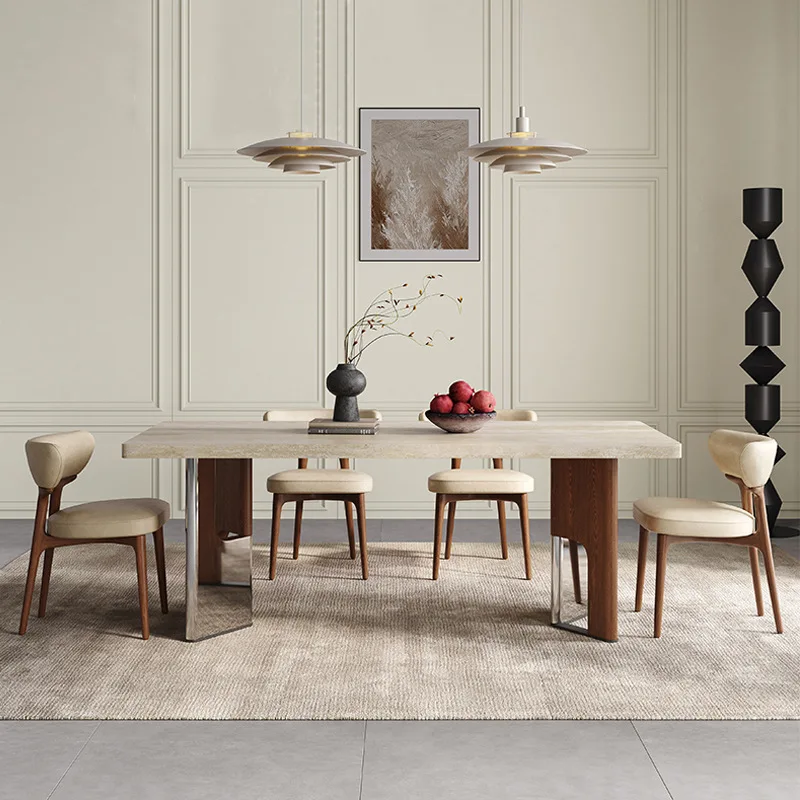 

Обеденные столы во французском стиле, гранитные столешницы, современные минималистичные обеденные столы, мебель для дома в винтажном стиле Tavoli Da Pranzo ZY40CZ