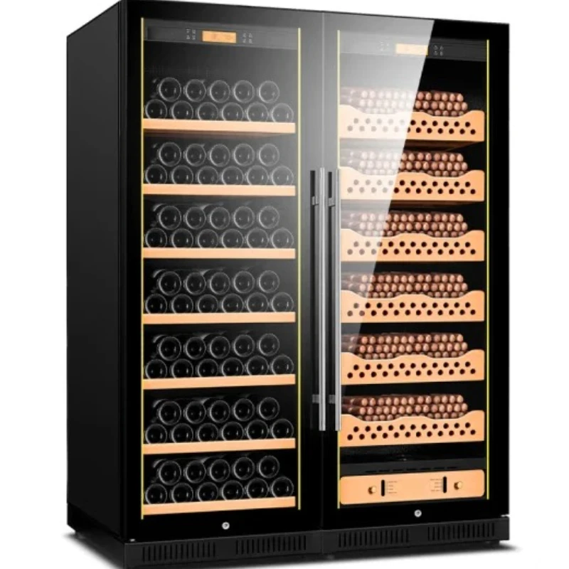 

Wine Cigar Refrigerator Temperature and Humidity Control Cigar Cabinet Cooler Humidor