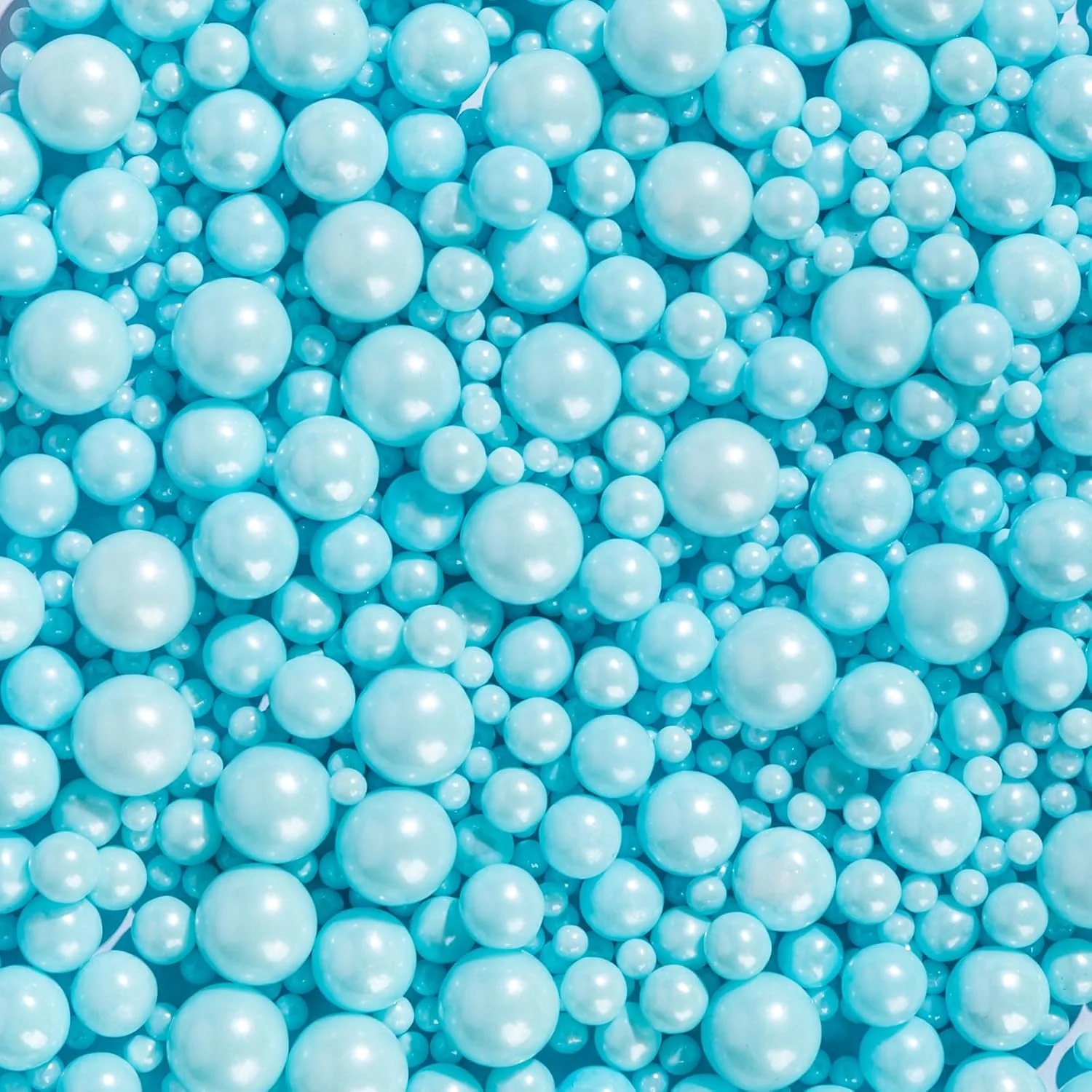 Bunte Perlenstreusel, Kuchendekoration, verschiedene Größen zum Backen von Kuchen, Cupcakes, Keksen – Muttertags- und Geburtstagsparty-Zubehör, 130 g/4,58 Unzen – Detail 5