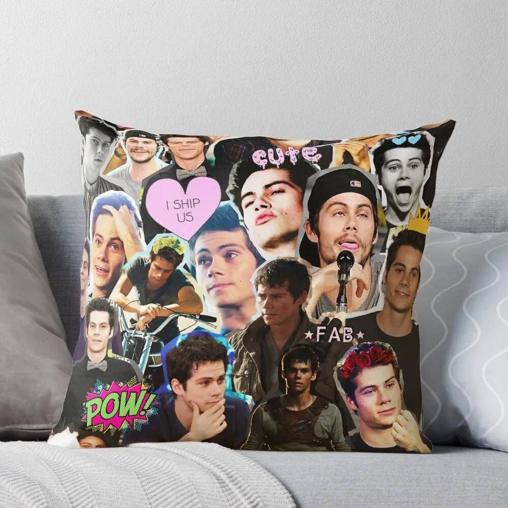 

Dylan O'Brien Collage Throw Pillow christmas pillow case home decor items christmas supplies Christmas Covers