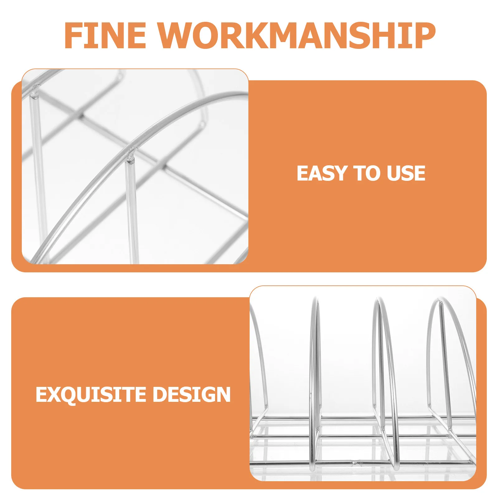 

1pc Stainless Steel Bbq Rib Rack Silver Non-Stick Grilling Shelf For Outdoor Barbecue Durable Steak Chicken Wing Holder Grill