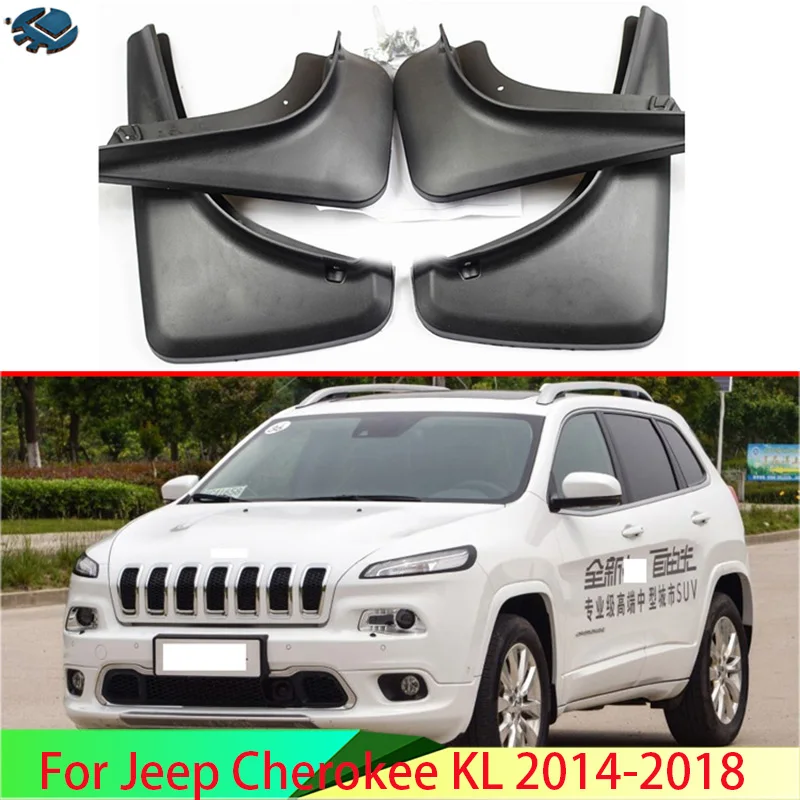 Para Jeep Cherokee KL 2014-2018 guardabarros guardabarros Kit guardabarros guardabarros guardabarros estilo de coche 4 Uds