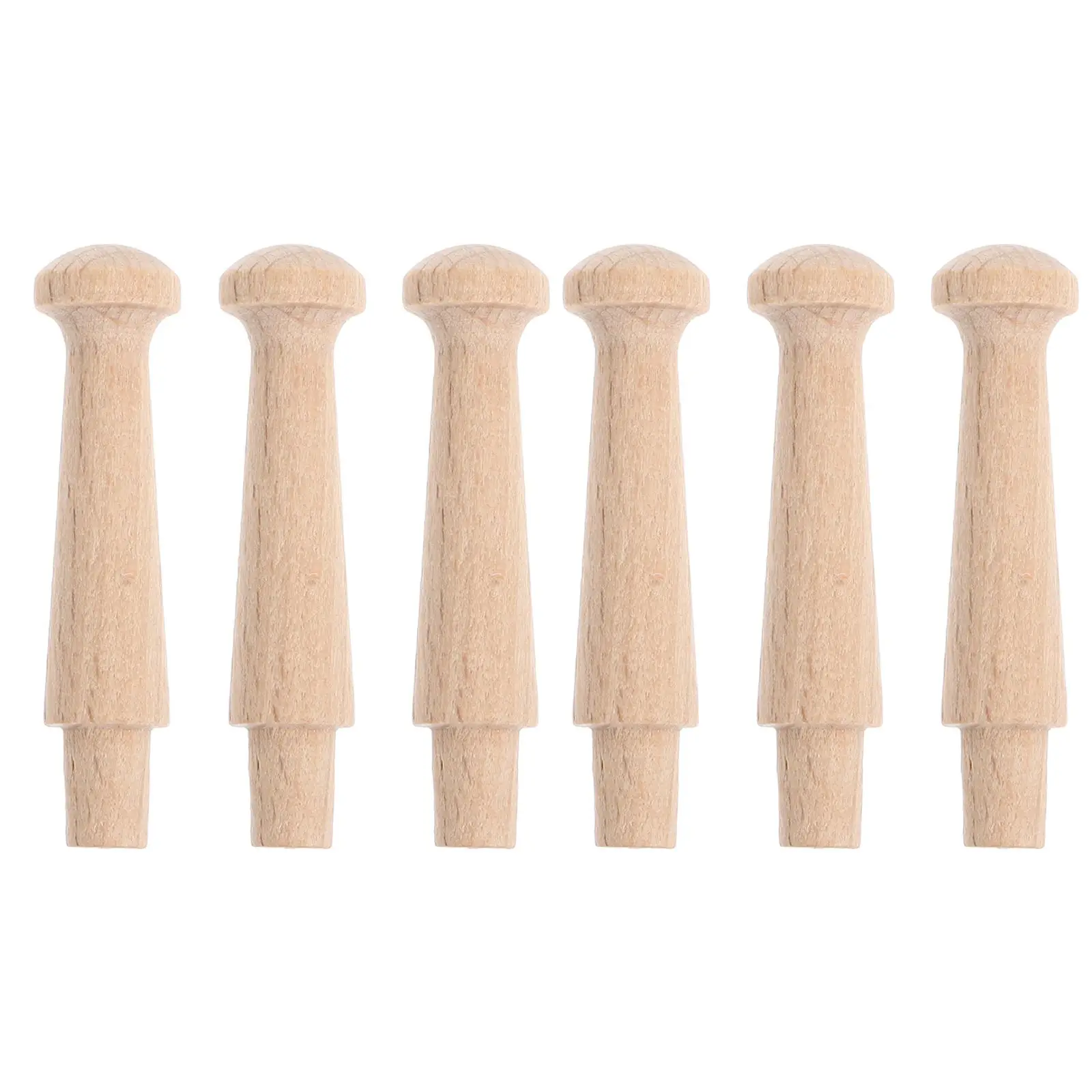 

6 Pcs Wooden Coat Hook Clothes Hangers Entryway Wall Hooks Hallway Coffee Mug Holder Beech Bathroom Towel Boho Back Door