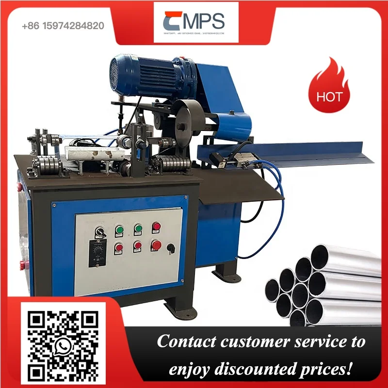 Burr  Automatic Round Pipe Cutting Machine Stainless Steel Fire Pipe Rolling Cutting Machine