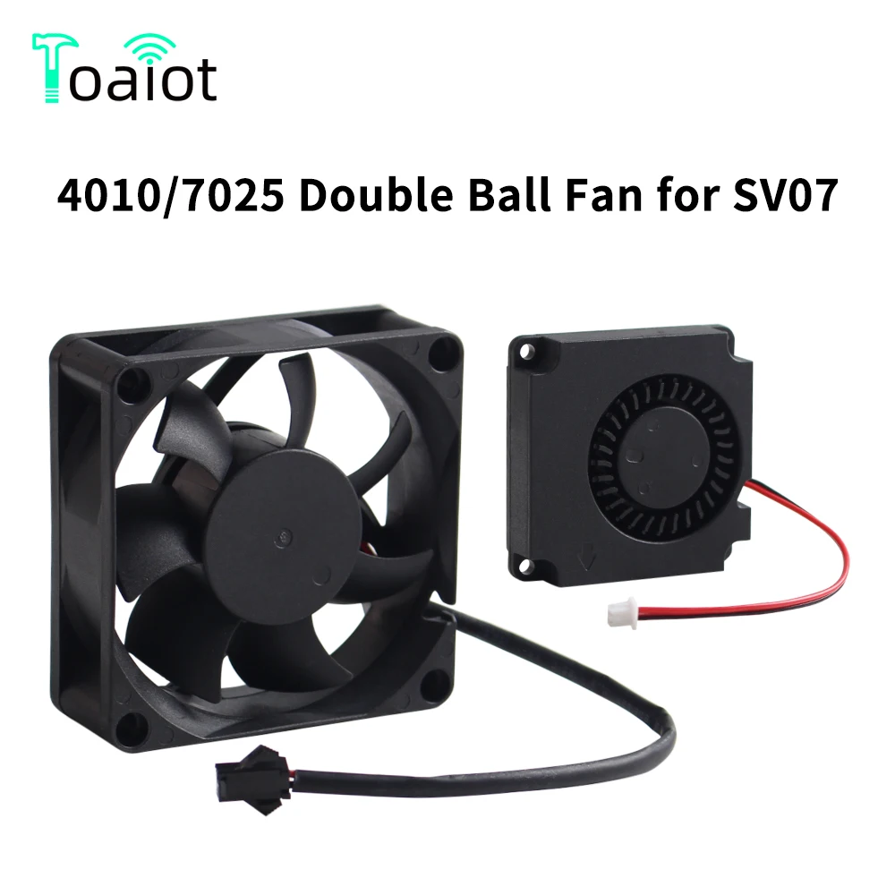 SV07 4010/7025 Double Ball Cooling Fan DC 24V Dual Ball Bearing Brushless Fan for Sovol SV07 3D Printer