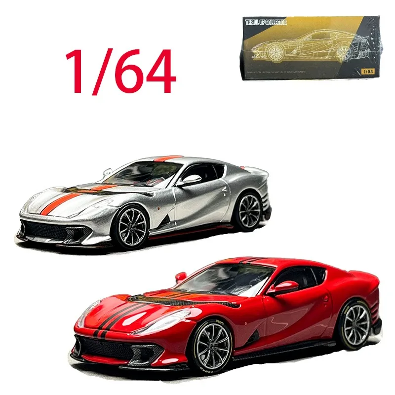 

Fuleme Diecast 1/64 Scale Ferrari Alloy Car Model Ferrari 812C Play Vehicles Toys for Boys Original Box Collection
