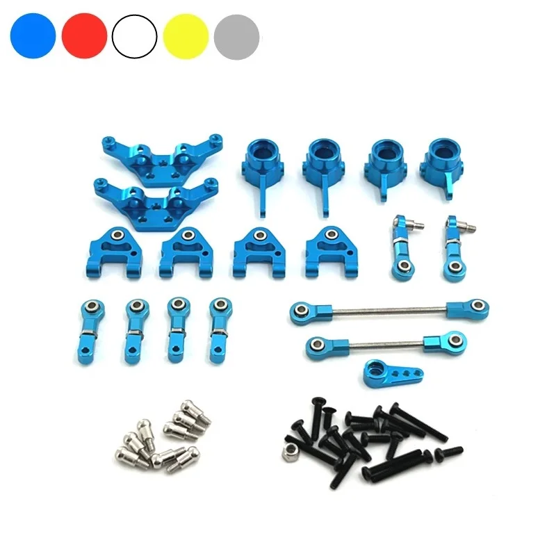 Wltoys 284161 284010 284131 K989 k979 K969 P929 P939 Kit di parti di aggiornamento in metallo tazza dello sterzo 1/28 RC Set di accessori per l'aggiornamento dell'auto