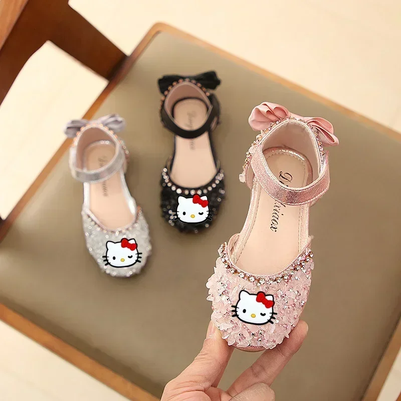 Sanrio children slippers hello kitty girls sandals summer new girls baby princess shoes