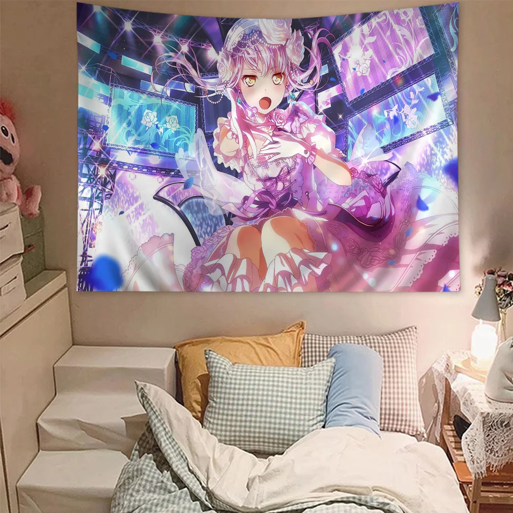 BanG Dream permadani dinding DIY permadani gantung Tarot Hippie karpet dinding asrama INS Dekorasi Rumah