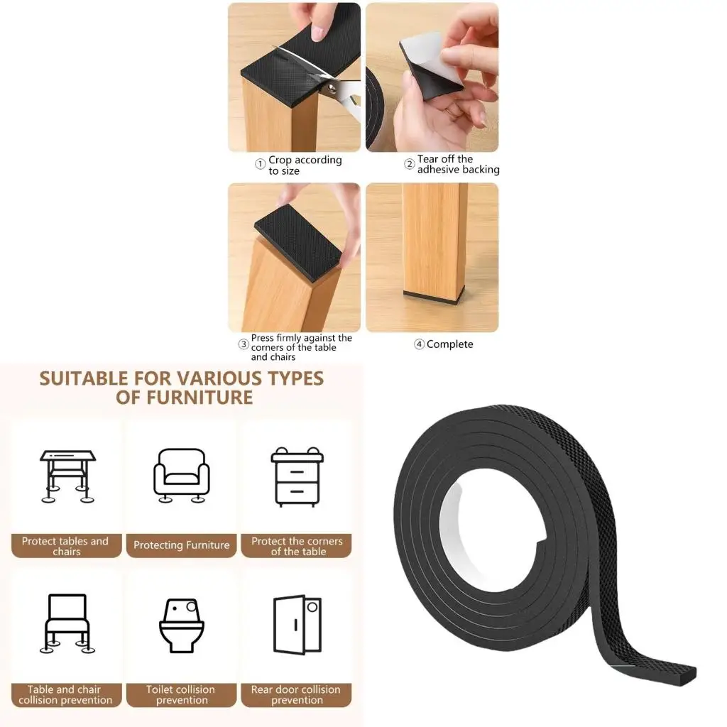  Easy Installion Floor Protectors Accessory for Tables And Chairs In 2m Length