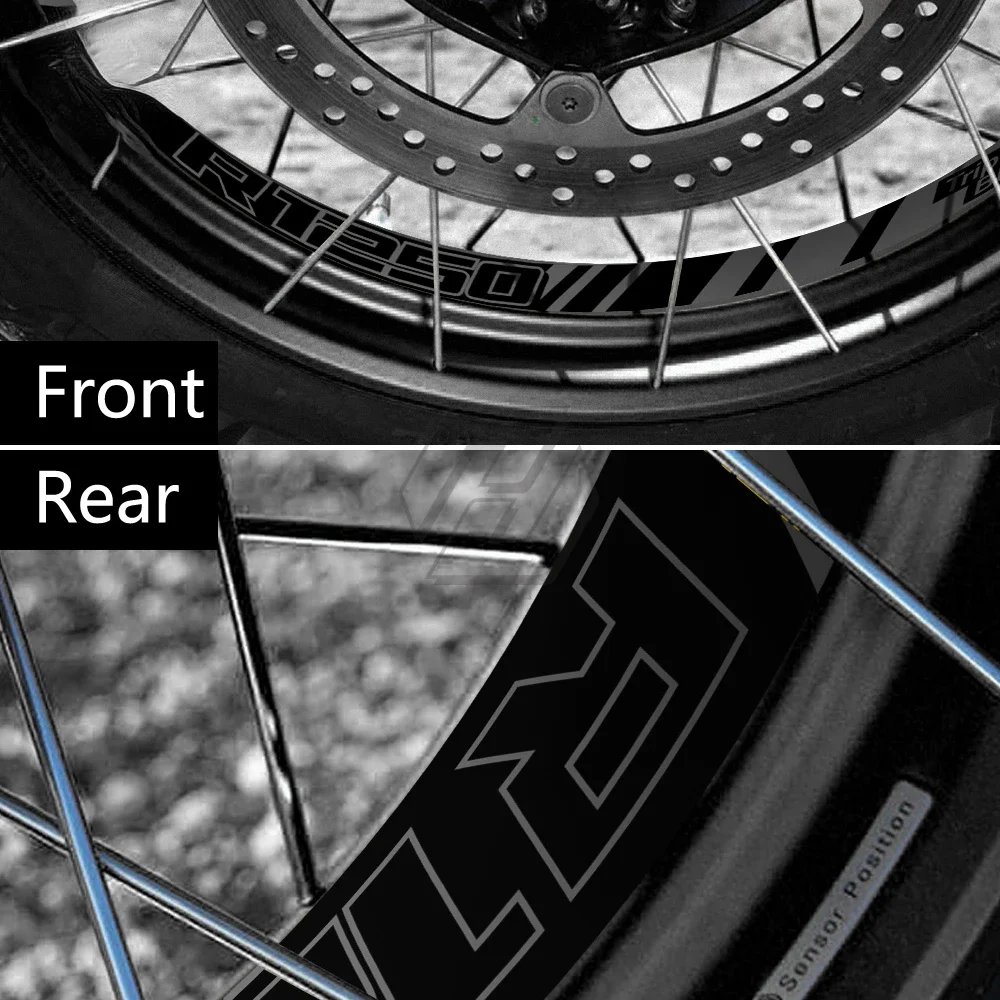 Autocollant de moulage de roue avant et arrière de moto, adapté pour BMW Runder GS, R1250GS, Adventure After 2006