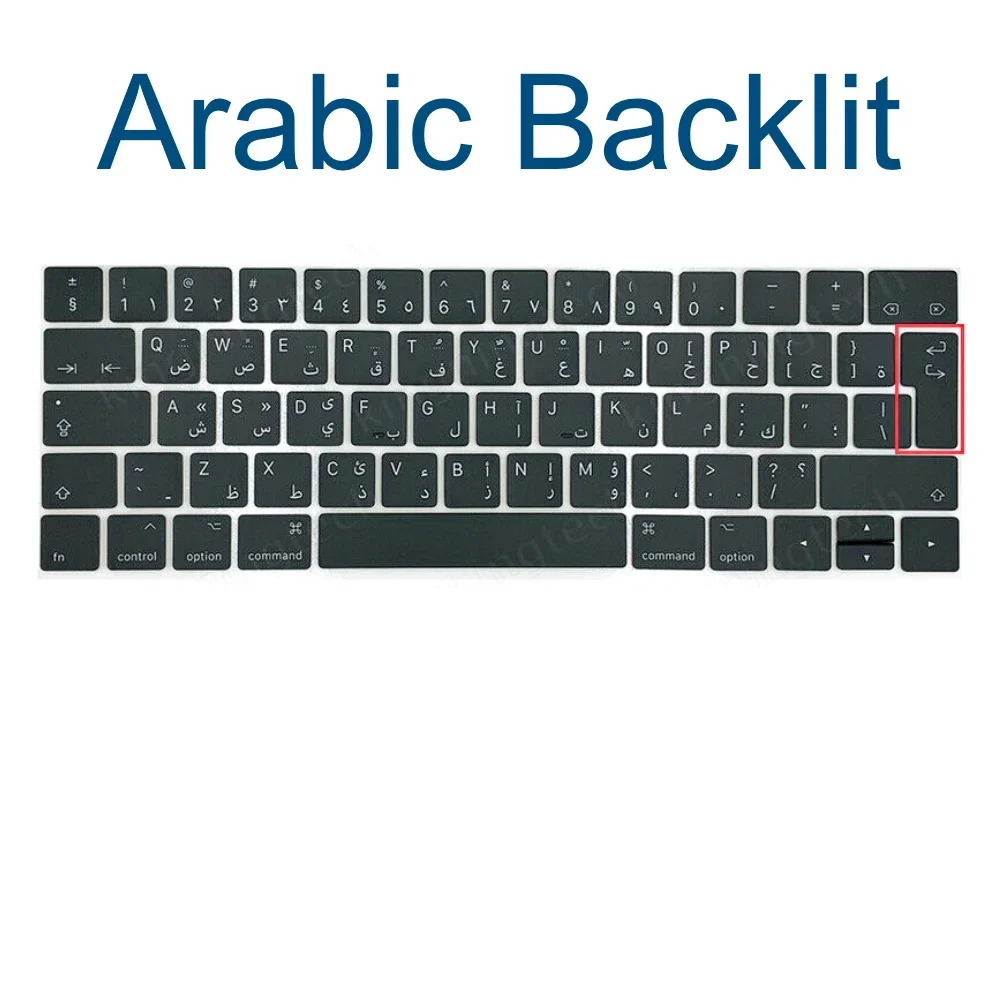 Arabic UK Keyboard Backlight For MacBook Pro 15'' Touch Bar A1707 13'' A1706 2016 2017 EMC 3071 3163 English Notebook Keyboards