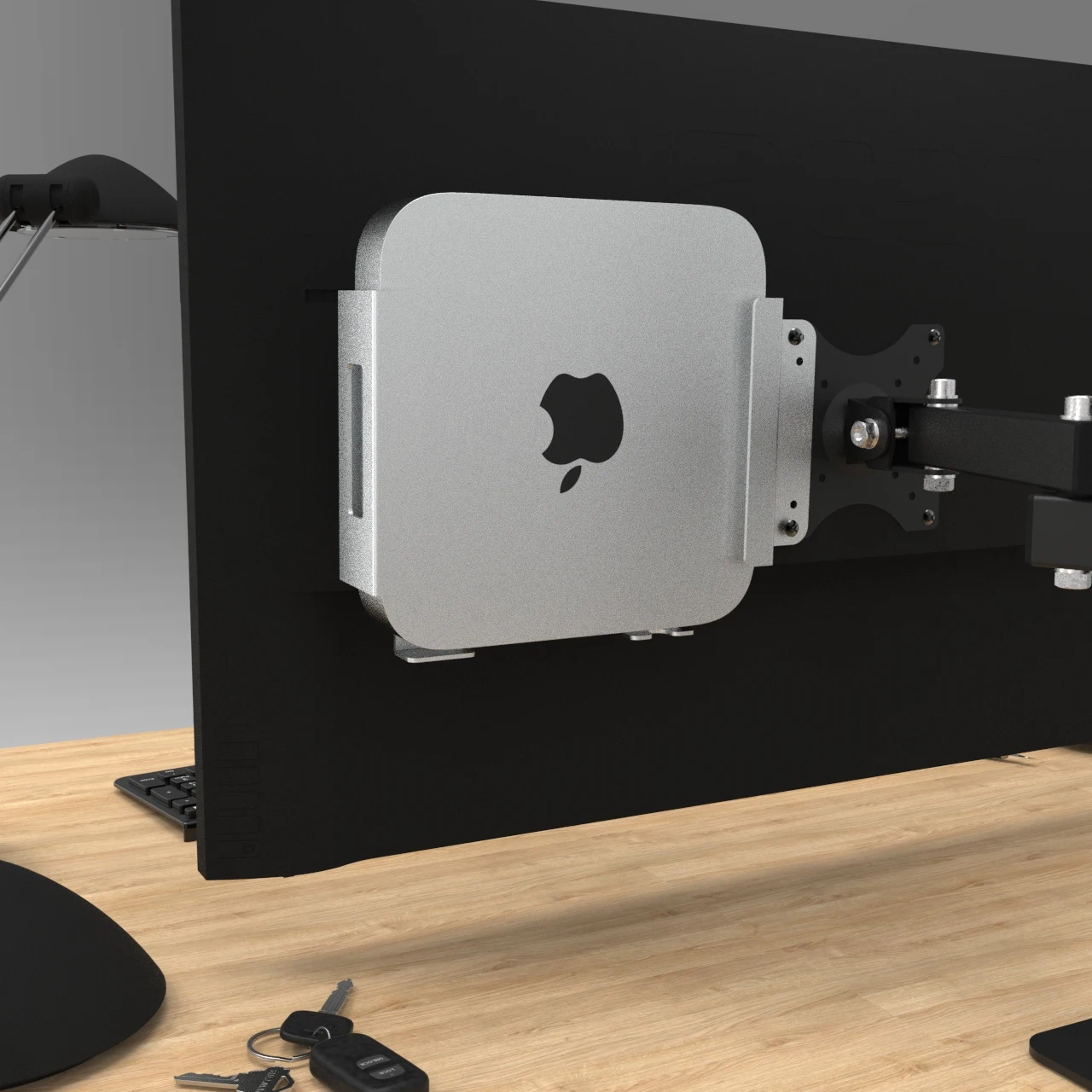 

Повесьте Macmini за монитором поддерживает моно Macmini под настольное расширение Vesa