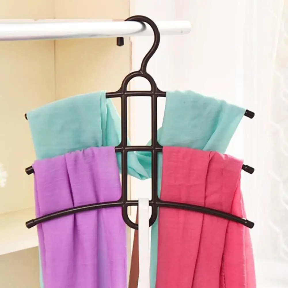 Multifunctional 3 Layer Hanger Hook Anti-skid Wardrobe Organizer Clothes Rack Clothes Hanger Space Saver