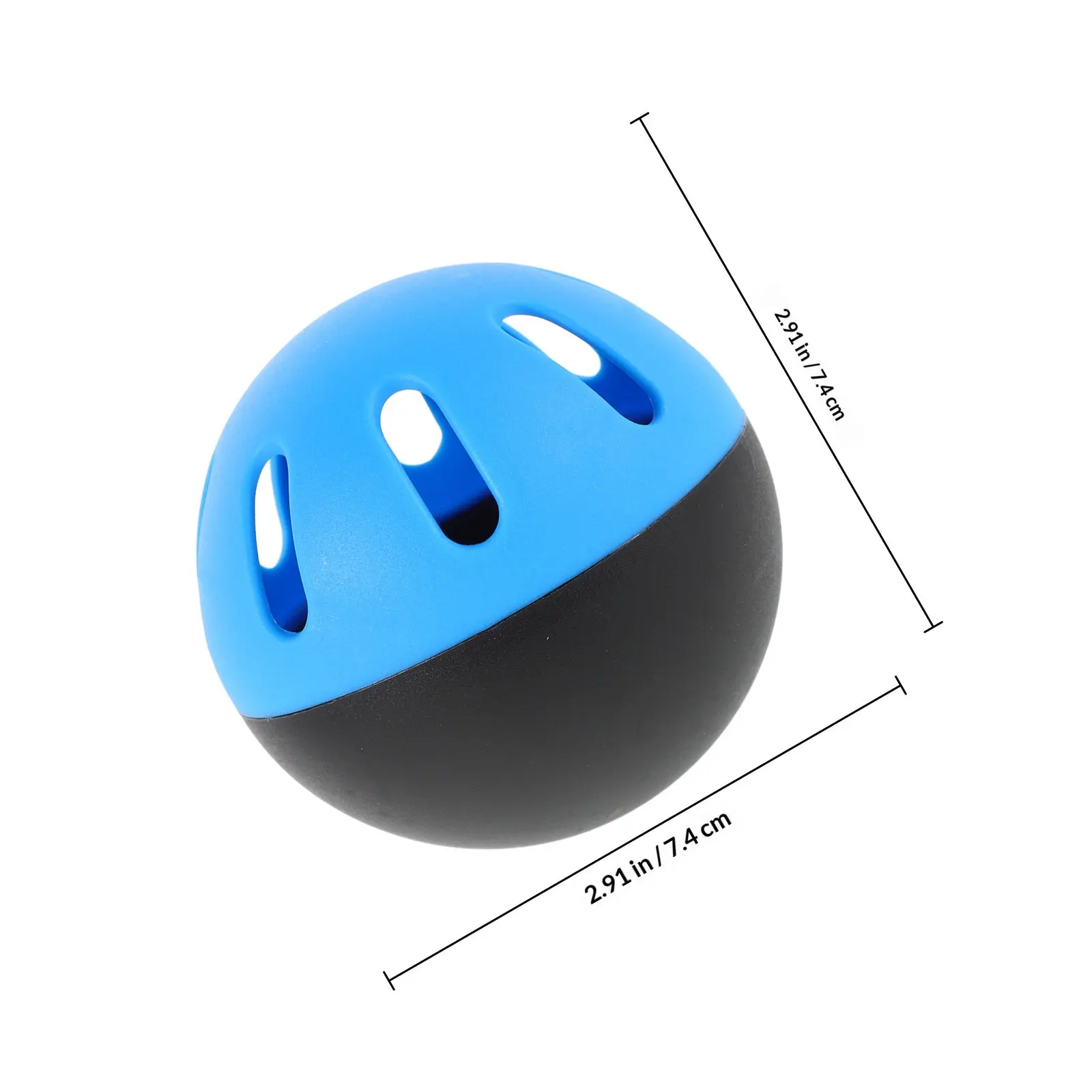 2Pcs Eva Practice Baseballs Hollow Surface for Controlled Flight Indoor Outdoor Training Soft Baseballs for Hitting Throwing