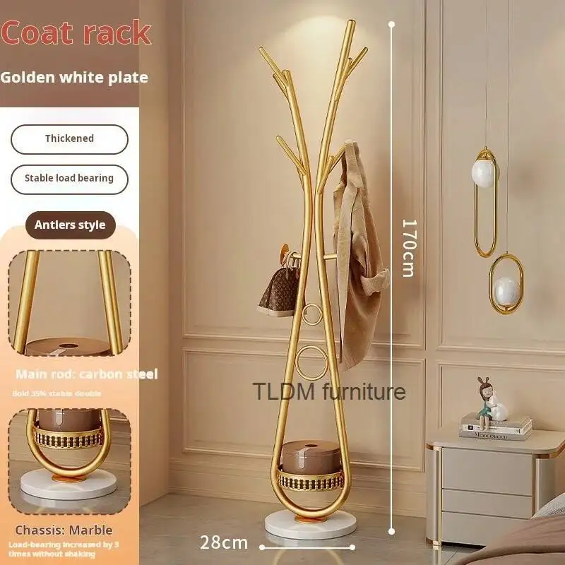 

modern simple room Floor living coat rack bag rack bedroom vertical marble coat hanger entrance hall clothes storage organizer