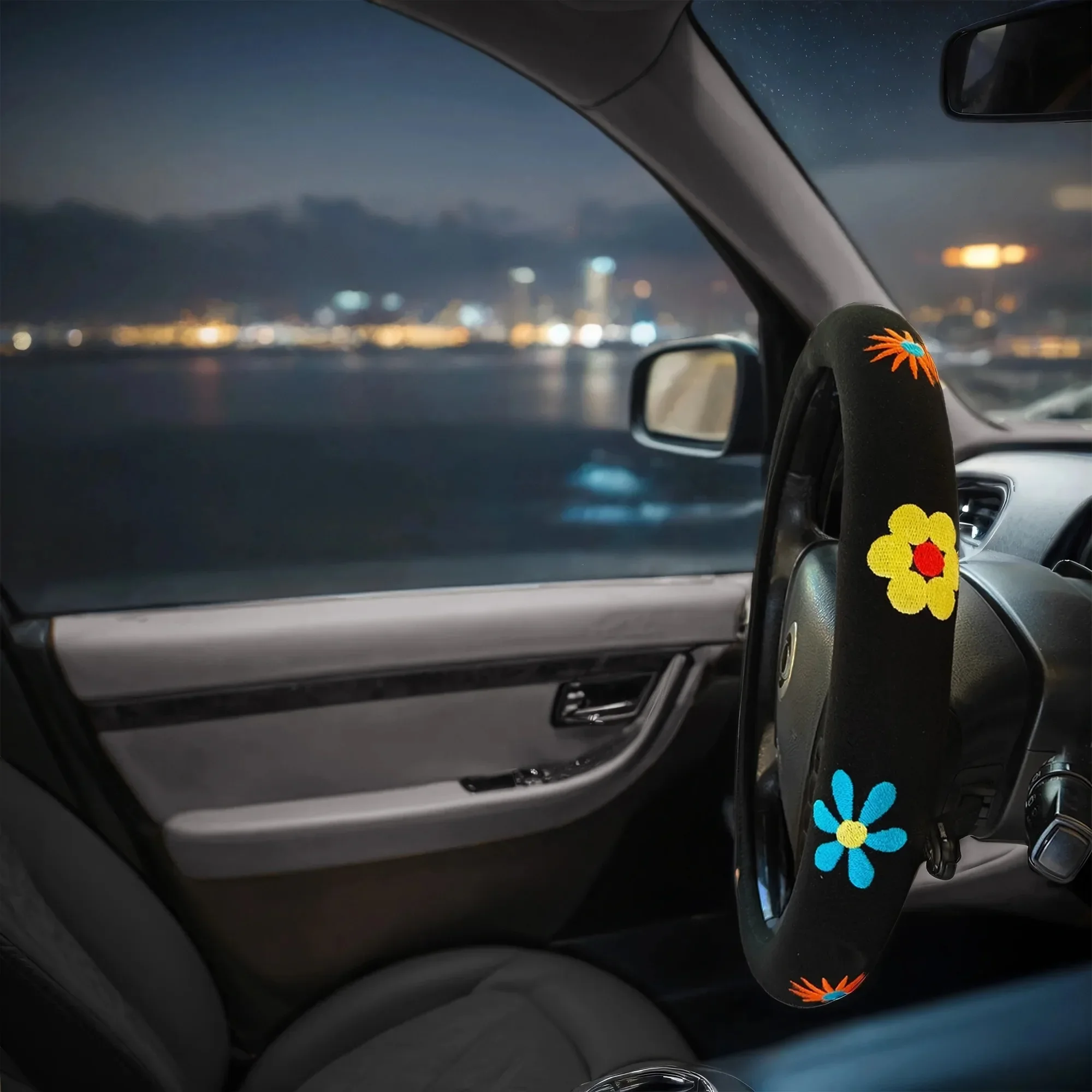 

Auto Drive Bohemian Steering Wheel Cover
