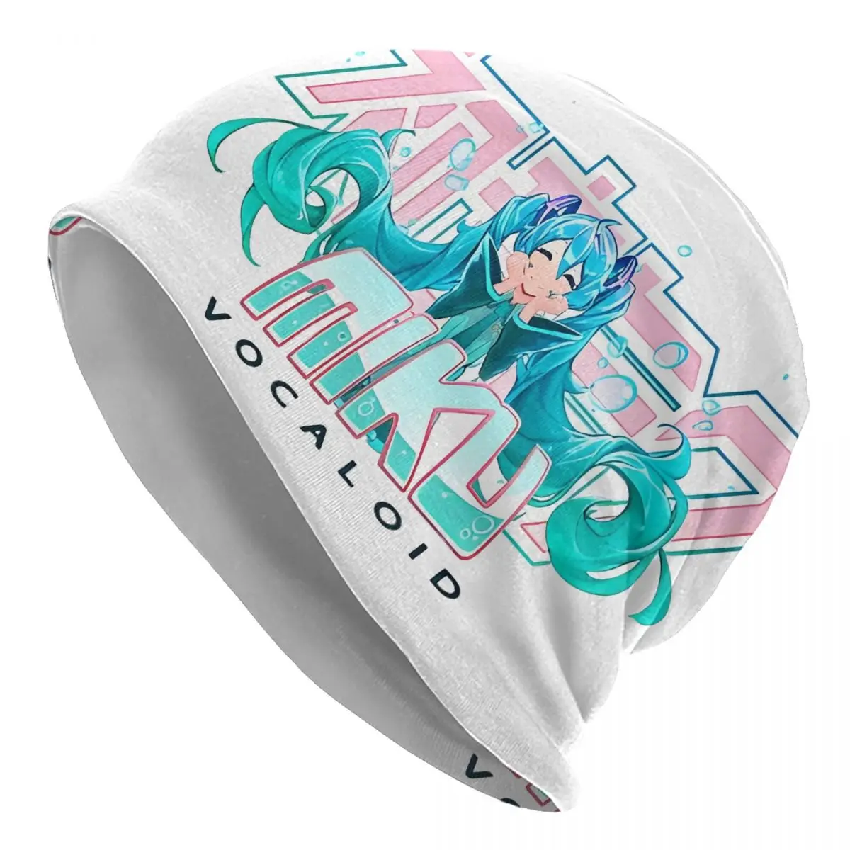 Hatsune Miku Chemo Beanie Pria Wanita Pakaian Musim Dingin Topi Skullies Topi Rajut