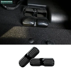 2PCS Seat AC Heat Floor Air Conditioner Duct Vent Outlet Grille Cover for Ford Edge Vignale 2015 2016 2017 2018 Car Accessories