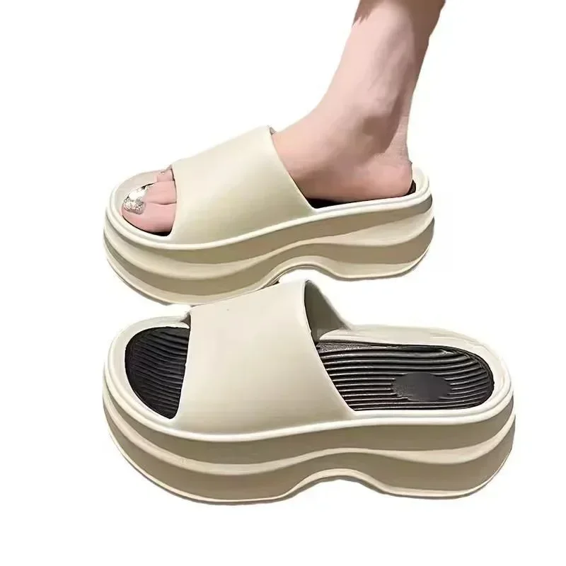 Oligoptics-Pantoufles Nuage à Plateforme d'Été, Tongs à Semelles Souples, Chaussures de Plage Décontractées pour l'Intérieur et l'Extérieur