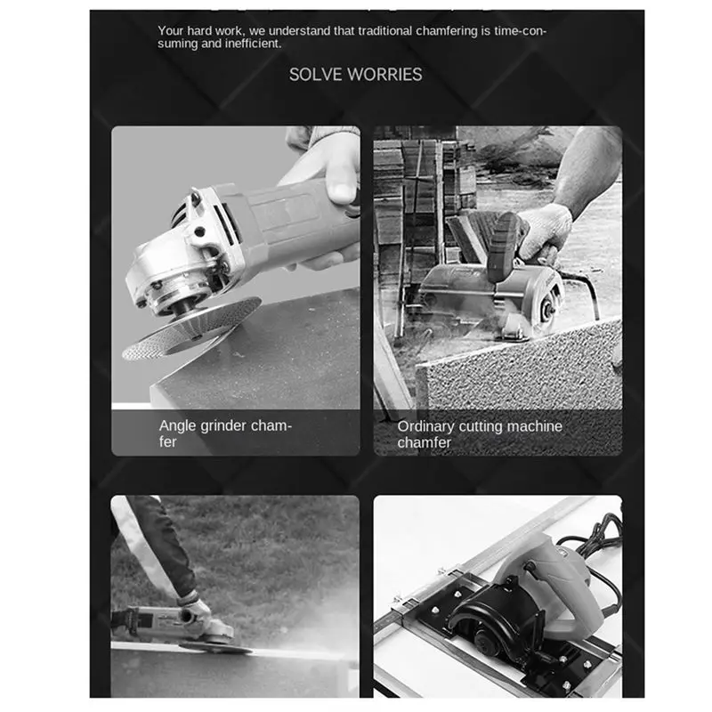 A67P-Tile Angle Grinder Stand, 45° Chamfer Cutting, Special Cutting Stand. Angle Grinder Fixed Stand. Tile Chamfer Stand