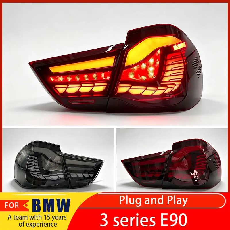For BMW 3 Series E90 E91 328i 335i 2009-2012 GTS style taillights, dynamic turn signals, reverse lights, car LED taillights