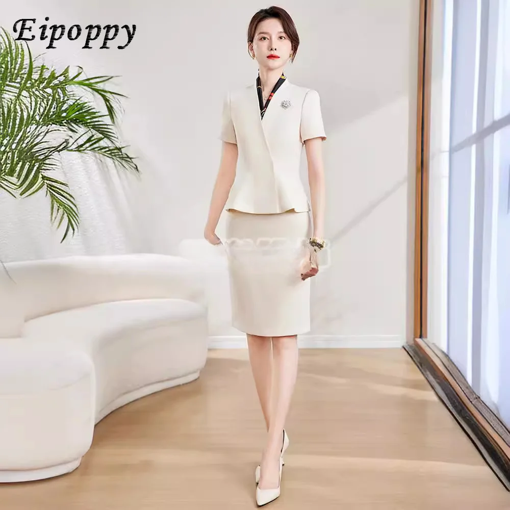 Women's thin short sleeved fashionable workwear suit