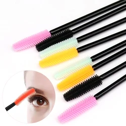 CNK Portable bulk 50 pack mascara wand Disposable silicone mascara brush Makeup Soft silicone material is safe and easy to apply