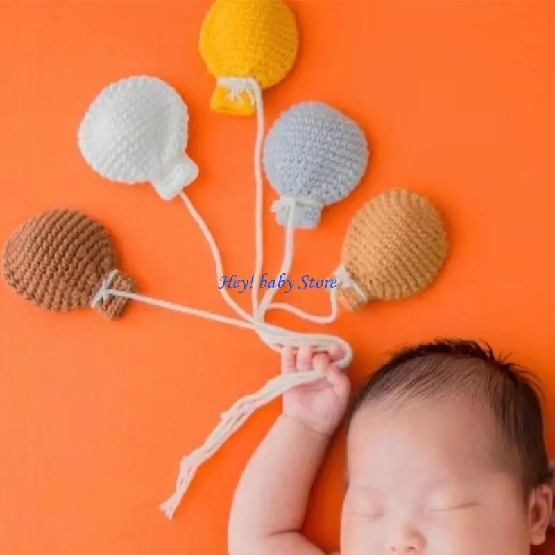 

Q1FE Newborn Photography Props Cotton Balloon Clouds Decorations Set Creative Infant Photos Accessories Backgroud
