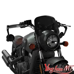 For Indian Scout Bobber Twenty 2018-2024 Motorcycle 10''13'' Windshields Wind screen W/ Mounting hardware