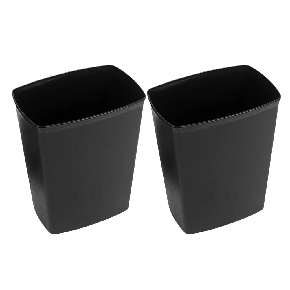

2pcs Small Garbage Can Kitchen Bathroom Office Bedroom Thickened Large Opening Trash Bin Household Waste Storage Bucket