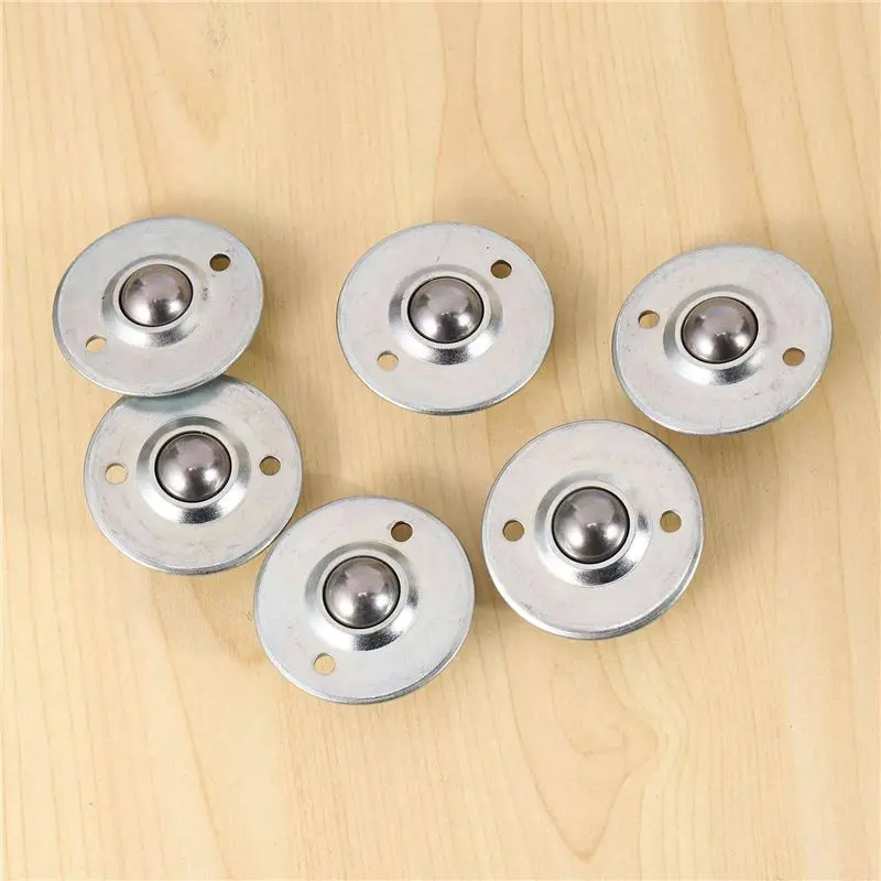 24Pcs CY-16B 5/8-Inch Bearing Steel Roller Ball Flange Conveyor Transfer Unit
