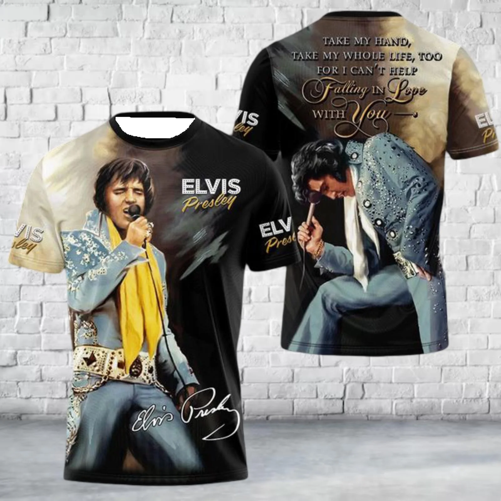 Neues 2026-27 Elvis Presley Herren-Trikot 3D-Druck Y2K Lässiges Schnelltrocknendes T-Shirt Geeignet als Trainingsbekleidung Familien-Partnerlook – Detail 6