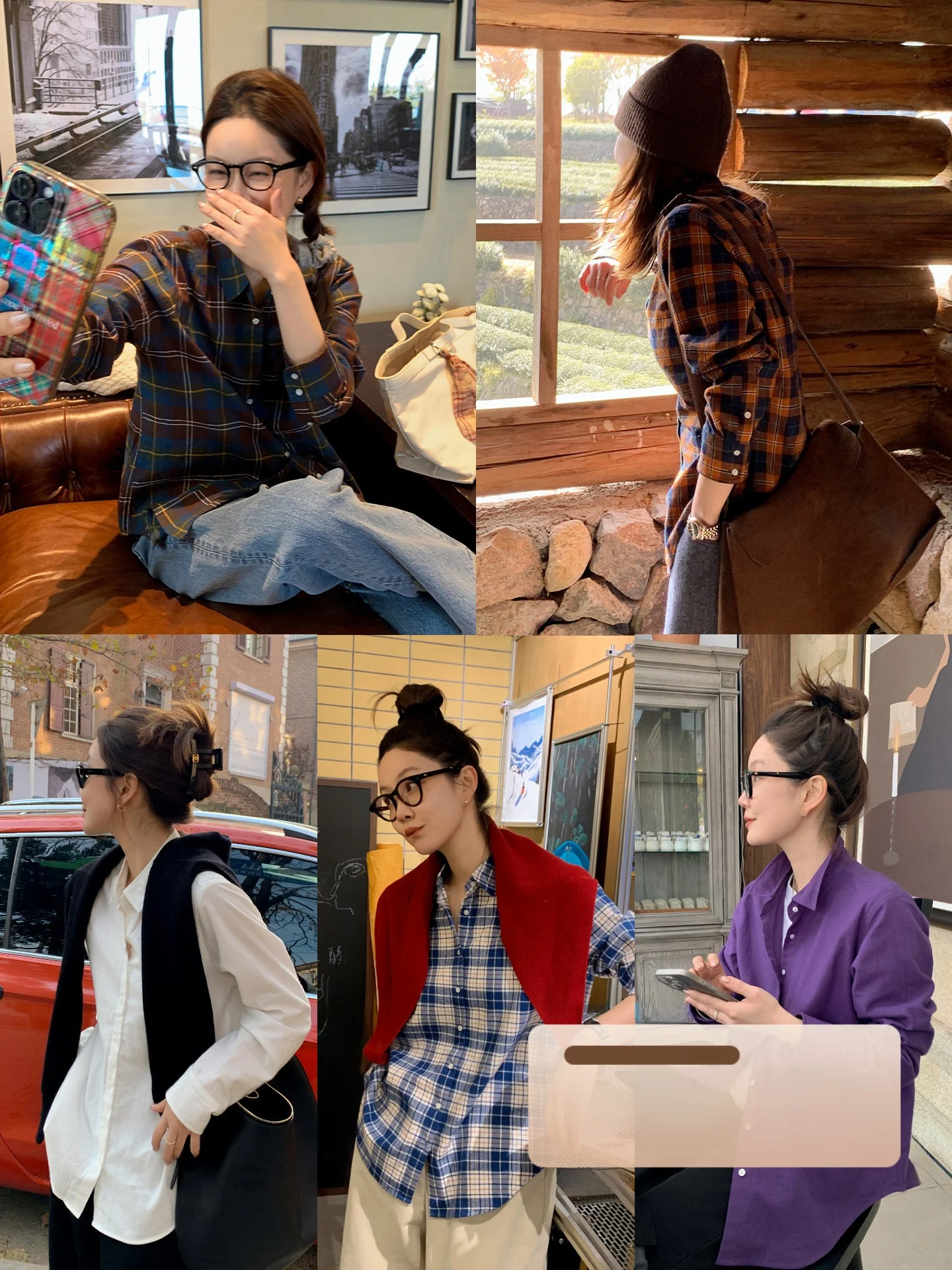 

Retro Sle Pure Cotton Flannel irt Women's Winter Edition Fairylike Plaid Long Sve Button up Casual Vintage irt