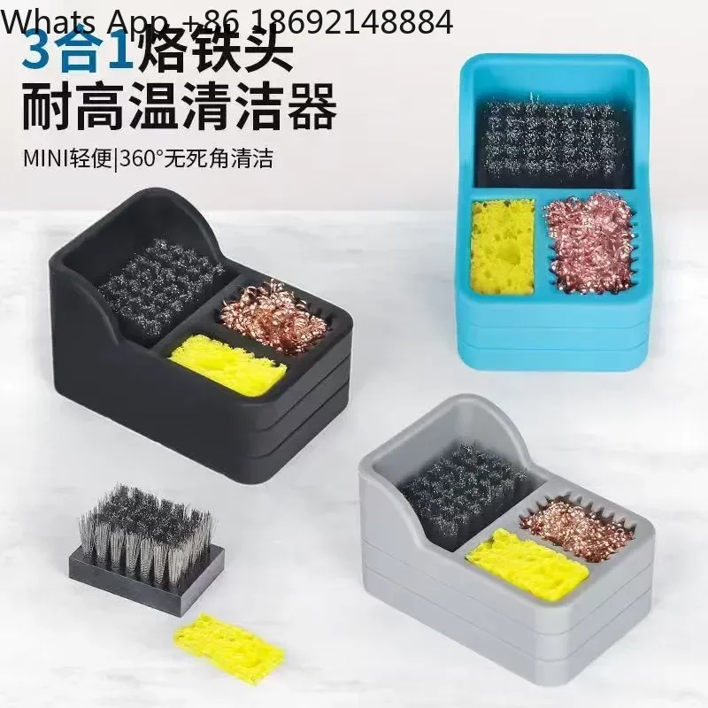 

Tin Slag Storage Box for Small Cleaning Seat and Soldering Iron Cleaner High Temperature Resistant Soft Silicone Tin Slag Box