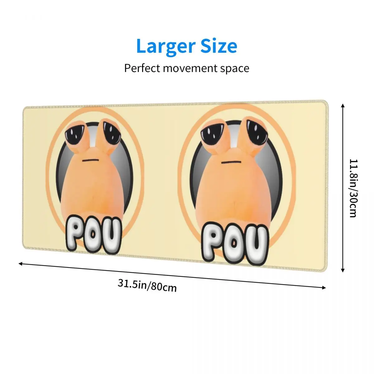 Large Mouse Pad My Pet Alien Pou Cute Cartoon Gamer PC Laptop Mats Keyboard Carpet Computer Gaming Office Accessories Desk Mat