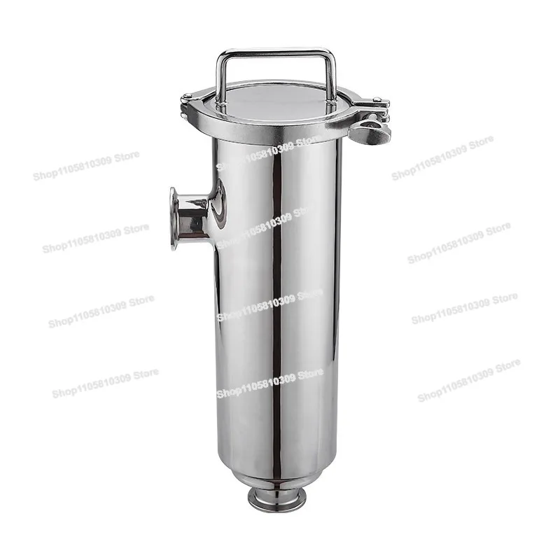 Stainless Steel Clamp Type Quick Loading Angle Filter, Flexible Connection Angle Filter Clamp Pipe Double