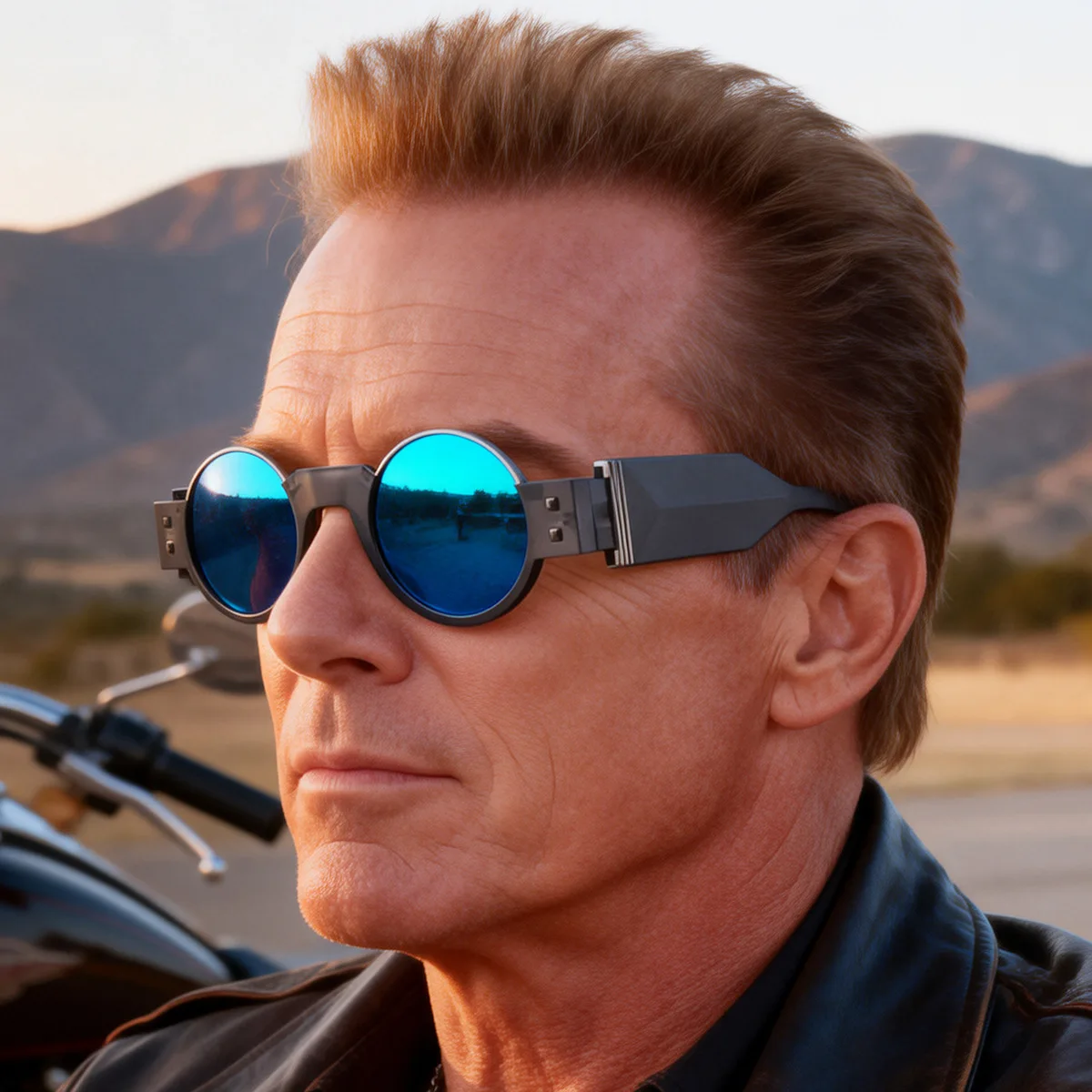 

Fashion Small Frame Round Men Sunglasses Outdoor Punk Glasses Grace Fashion Glasses Brand UV400 Y2K Punk Shades