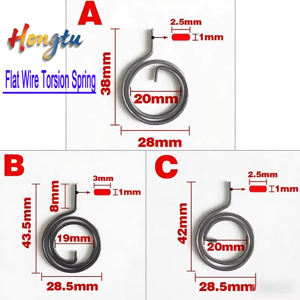 

28mm Flat Wire Torsion Spring for Door Lock Handle