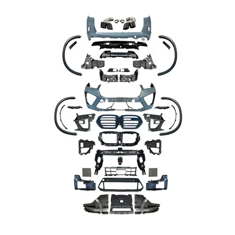 

Popular Hot Sale Newest Car Body Kit with Front and Rear Bumper with Grille Side Skirt for X5 G05/G18 2023 Modified to X5M