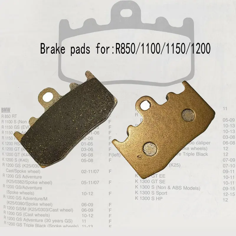 

High quality Metal sintered Add Copper Front Brake Pads For BMW R850 R1100 S R1150 GS 11/01-03 R1200 RS/R/S R1200 GS/GT/RS/R/S