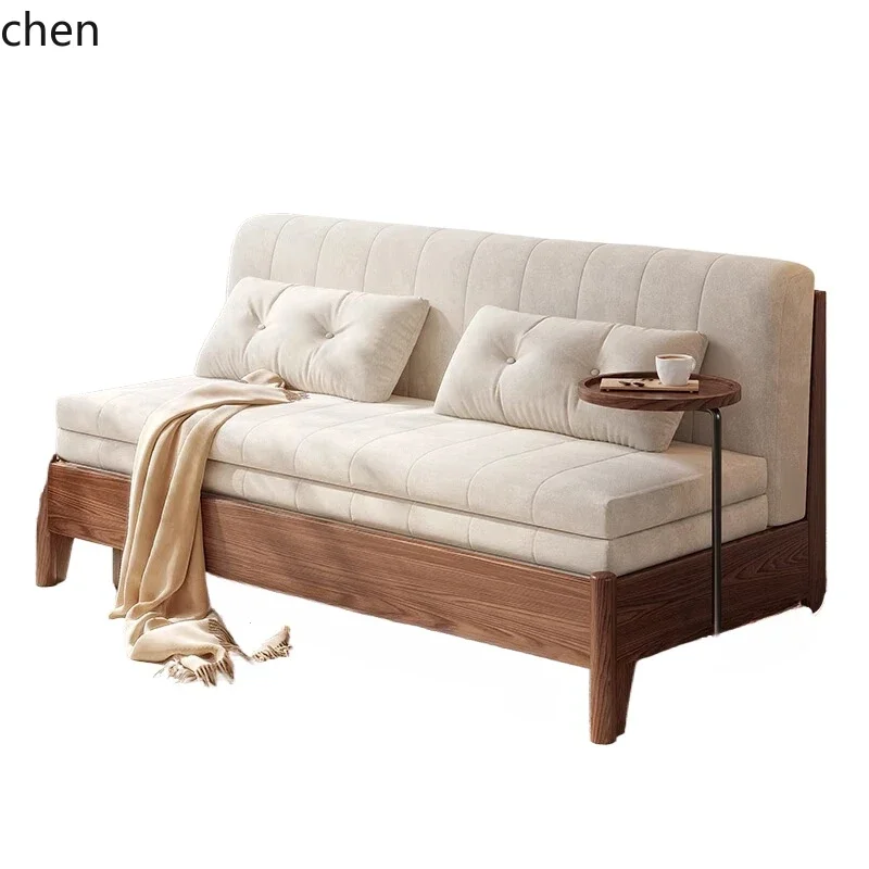 

ZWS. Solid wood folding sofa bed dual-purpose living room multi-functional technology cloth sofa small apartment new