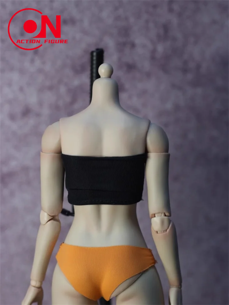 En Stock, DMTOYS 1/6, sujetador de punto, Top de tubo, chaleco elástico sin tirantes, modelo de ropa para cuerpo de figura de acción de soldado femenino TBL de 12 pulgadas