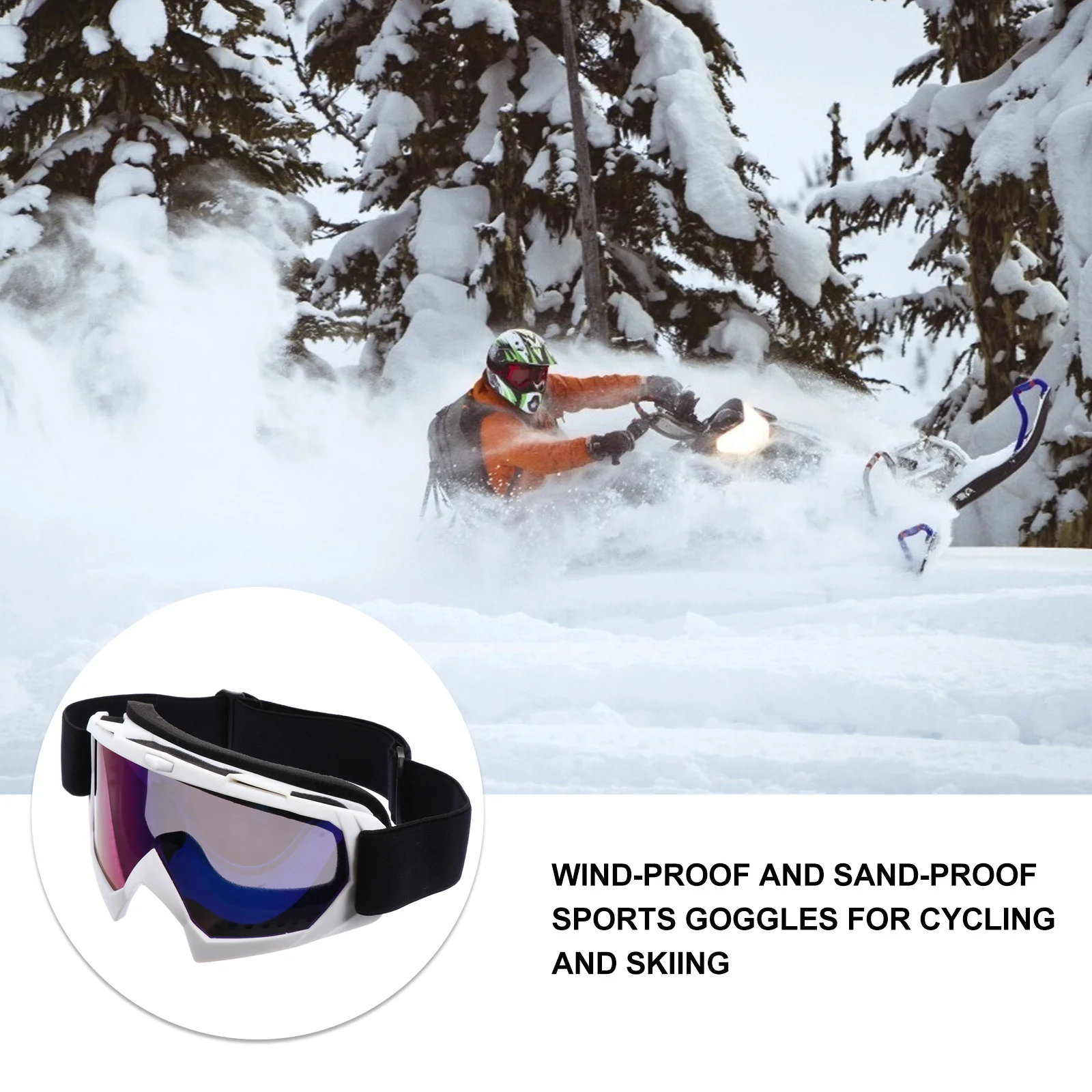 Лыжные защитные очки с регулируемым ремешком, противотуманные, ветрозащитные, сноубордические, лыжные очки, разноцветные линзы, спортивная езда на открытом воздухе