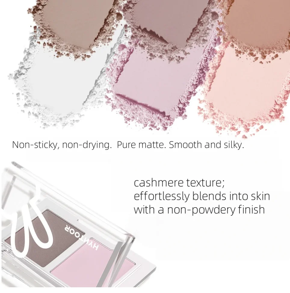 HYNTOOR Dual-Tone Contour Natural Nose Shadow Under Eye Shadow Eyelid Outline Aegyosal Pencil Brown Color Face Makeup Cosmetics